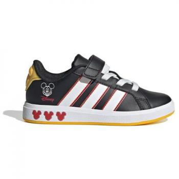 Tenis Grand Court Infantil con Mickey en Negro