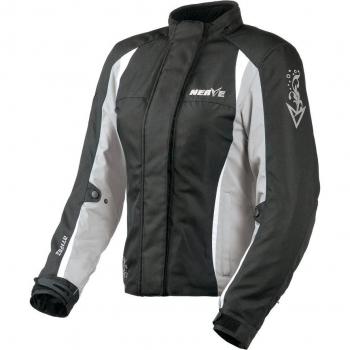 NERVE Motorradjacke Unique in Silber, Gr. 36