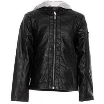 Schwarze Künstlerspieljacke mit Kapuze – Kinder 12 Jahre