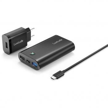 Ultra Slim Luxtude PowerRapid 10 kWh – Kompakt-Powerbank mit Wandladegerät