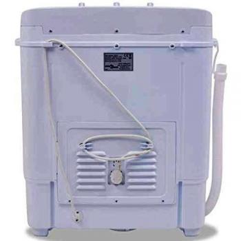 VidaXL Mini Laveuse à Deux Cuves et Charge Maximale de 5,6 Kg
