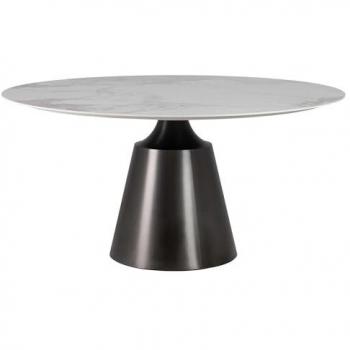 Mesa Cerámica Inoxidable Corfu 150x150x76 cm