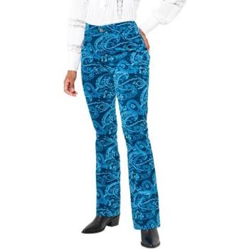 Teal Joe Brown Moleskin Flared Leggings for Women