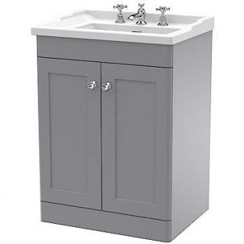 Classique Floor Standing 2 Door Vanity Unit with Ceramic Basin