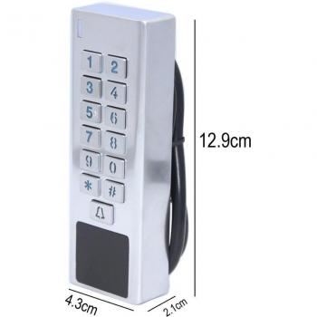 Outdoor Waterproof IP67 Zinc-Alloy RFID Access Control Reader 2000 Users with WG Input