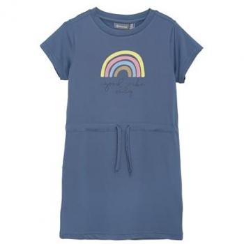 Abito Bambini Blu con Accenti Colorati