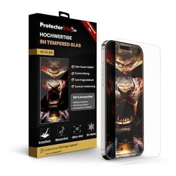Protectorking Gaming‑Zubehör: 3×Tempered‑Glas Panzerfolie 9H Klar für iPhone 16 Pro