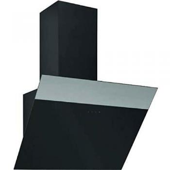 Cappa filtrante a muro 90 cm, vetro nastro nero