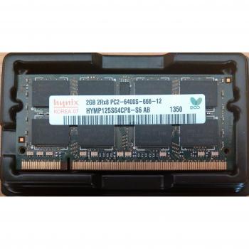 Hynix DRAM DDR2 2 GB 200‑Pin SODIMM para Notebook (HYMP125S64CP8‑S6)