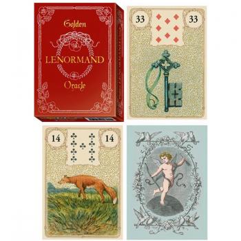 Golden Lenormand Card Set – Lily’s Treasures [A1010], 13 × 5 × 3 cm