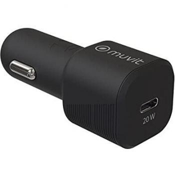 Muvit Coche Chargador USB-C 20W Negre