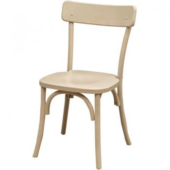 Biscottini Elegant Rattan and Wood Chair