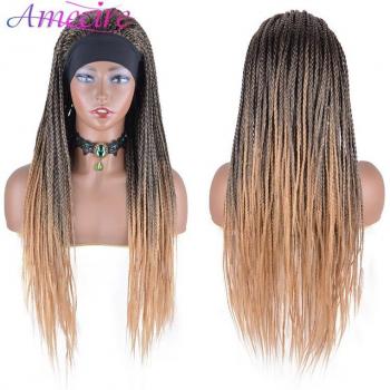 Peluca Sintética de Trenzas con Diadema