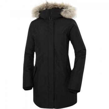 Parka Helly Hansen Irma negra con capucha para mujer