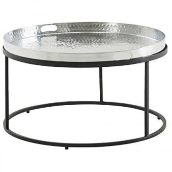 KADIMA DESIGN Tisch mit Hammerschlag-Struktur