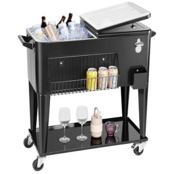 BrewBuddy 80‑Quart Beverage Cooler