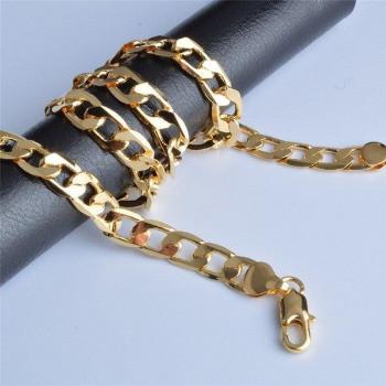 Cuban Link Ketting Goud voor Mannen met Hangertje