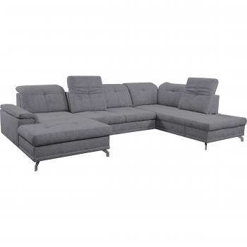 WERK2 U-Form Wohnlandschaft »Basel«, Geräumiges Sofa mit Sitztiefenverstellung