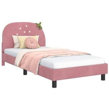 Vidaxl Tête de lit rose 90x200 cm pour chambre d’enfant