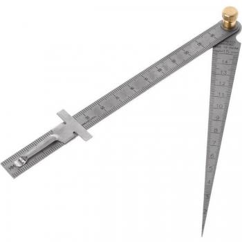 2‑in‑1 Metric Taper Welding Feeler with Depth Measurement