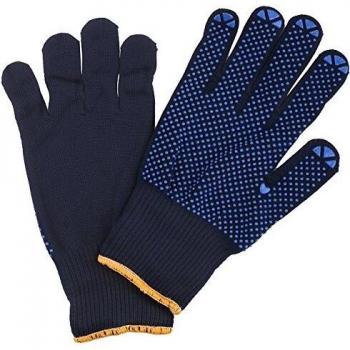Handschuhe Feinstrick blau