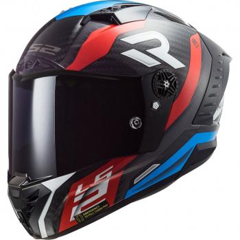Casco Integrale Carbonio LS2 FF805 Thunder Supra Rosso Blu 2XL