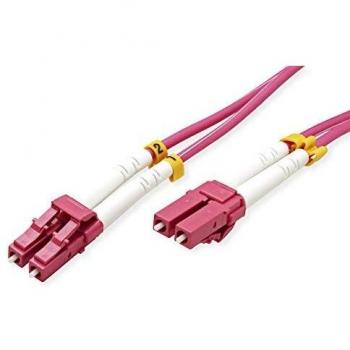 Cable de fibra óptica multimodo 50/125µm LC-LC 3m violeta