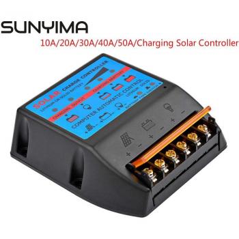 Controlador SUNYIMA para Panel Solar 12V 24V 20A 30A 40A 50A