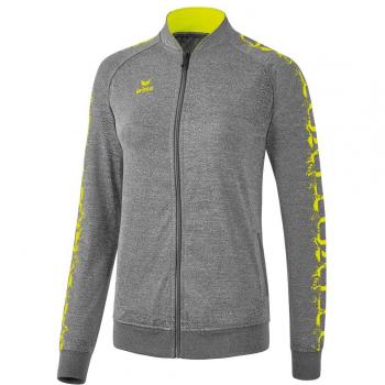 Chaqueta de chándal erima Graffic 5-C para mujer, gris (melange), 36