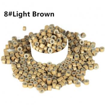 500pcs SHUOHAN 5mm Silicone Micro Link Tube Rings for Hair Extensions