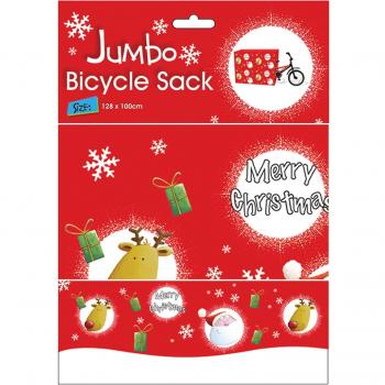Xmas Santa Cycle Gift Sack