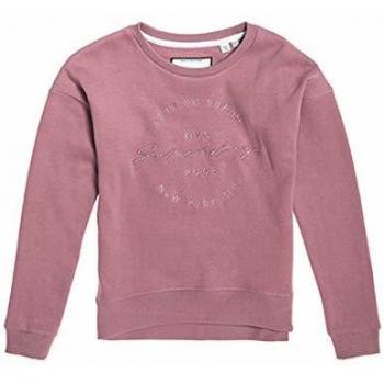 Superdry Sweat avec Appliques Femme Smoke Rose – Rouge XXL