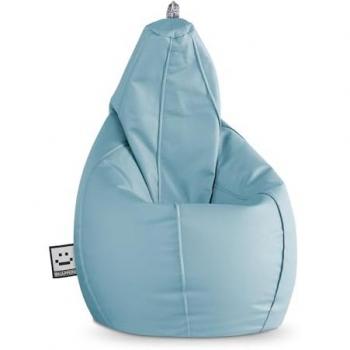Puff Pera Polipiel Azul Cielo XL HAPPERS