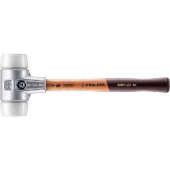 Maillet Halder Simplex Superplastique (boîtier alu + manche bois) – D=60 mm – 3107 060