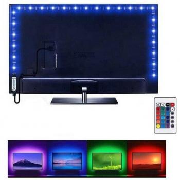 Striscia LED 5 m 5050 RGB, luce calda, flessibile, telecomando USB – Driwei