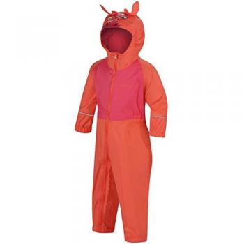 Regatta Charco Overtrousers, niña, Melocotón neón, 24-36