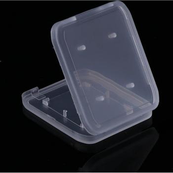 Funda de almacenamiento para tarjetas SD y SDHC, 10 Uds, caja transparente C26