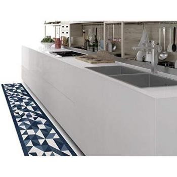 Antiscivolo Design Blu Tappetino Cucina 57x320