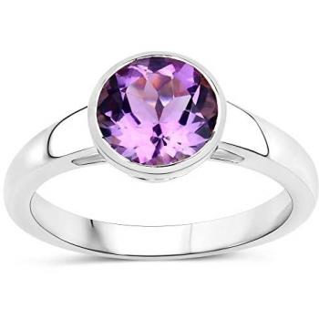 Eleganter Fingerring 925-Sterling Silber mit Amethyst von Vira Jewels