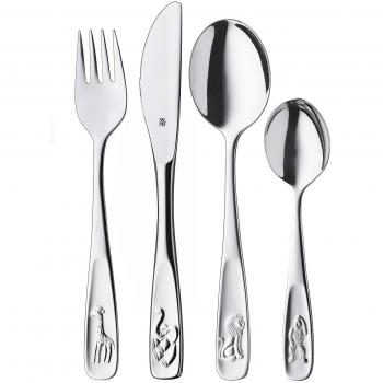 WMF Kids Animal Cutlery, Stainless Steel, 4-Piece Set