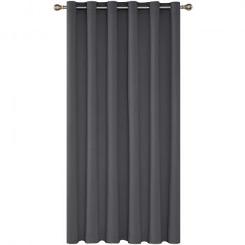 Deconovo Raumteiler Vorhang Dunkelgrau 280x200 cm 1 Stück