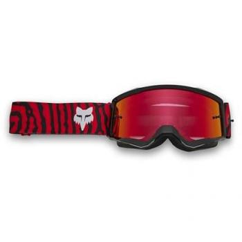 Lunettes de motocross pour jeunes FOX Main Impression Rouge lentille miroir taille unique