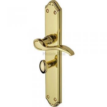 Brass Verona Door Handle (Height: 24.7cm, Width: 4.5cm)