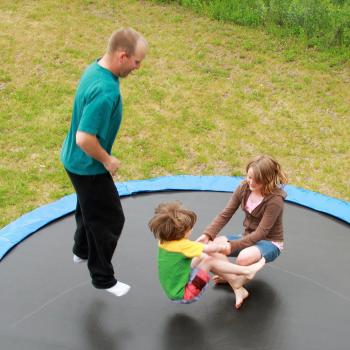 Trampolinbezug UltraSafe Blau – Ø 366 cm Schutzmantel