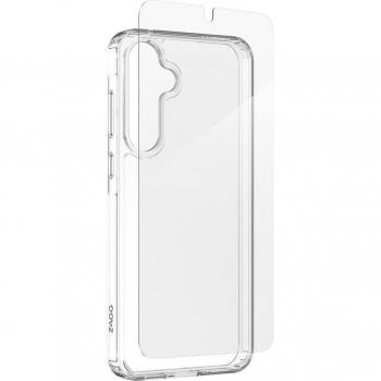 ZAGG Defence Galaxy A55 All‑Clear Case & Shield Pack – Pure Glass