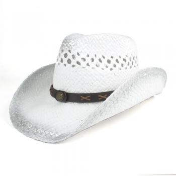 Sombrero de cowboy jazz en paille, modèle 56‑58 cm