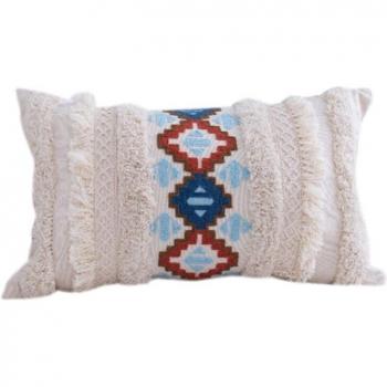 Tufted Ethnic Home Decor Pillow