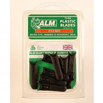 ALM FL246 Plastic Blades Small Half Moon Mounting Flymo FLY015 Pack of 10