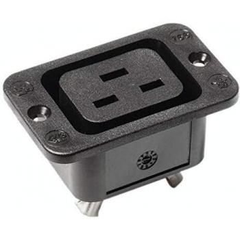 Bachmann 917.172 Prise 2 pôles avec protection Noir
