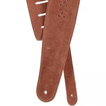 Système de fixation D’Addario 25PRF04 – Cuir perforé, couleur Camel Suede Rosette